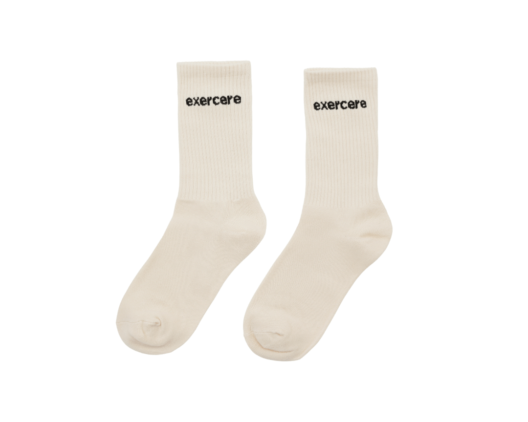 Exercere Socks One Size 3 pack socks - White, Grey, Beige