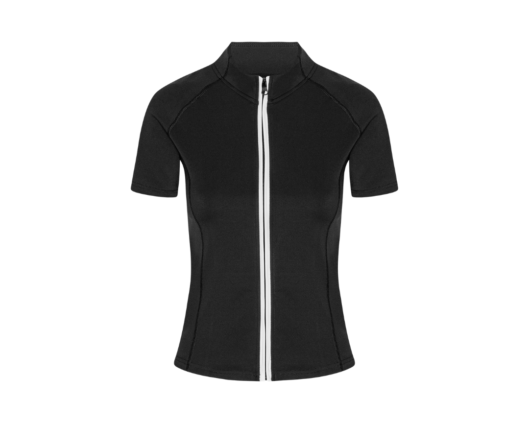 Exercere Blouses Active Short Sleeve Blouse - Black