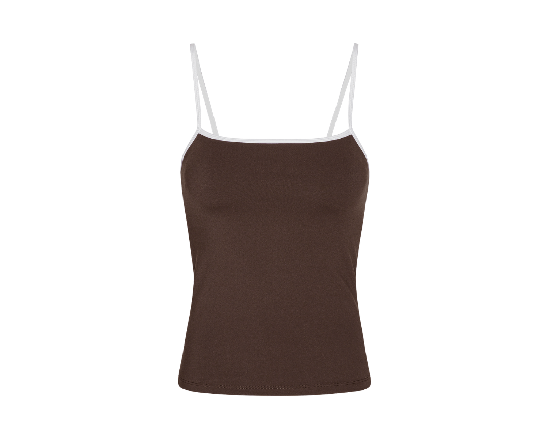 Exercere Tops Active Tank Top - Pecan Brown