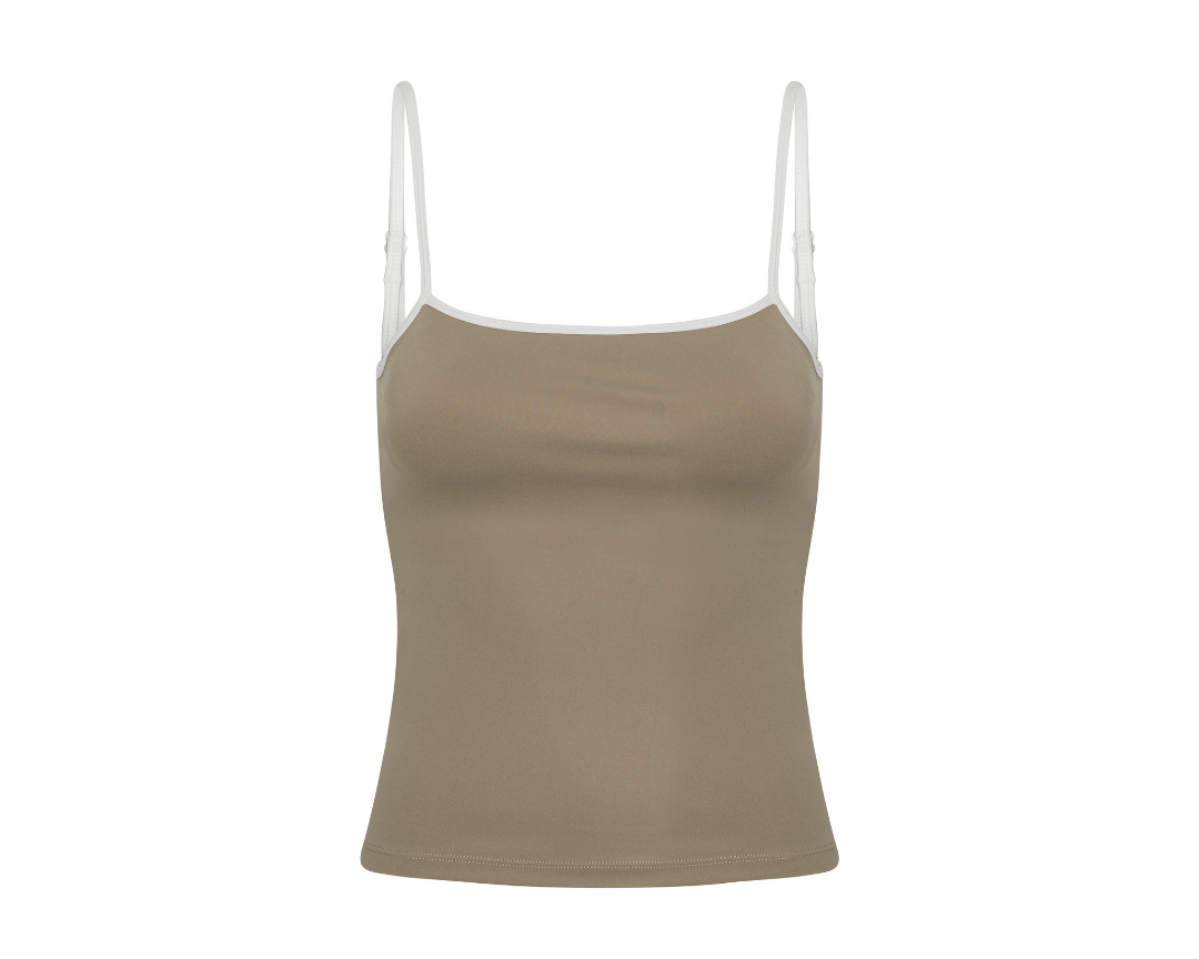 Exercere Tops Active Tank Top - Sand Beige