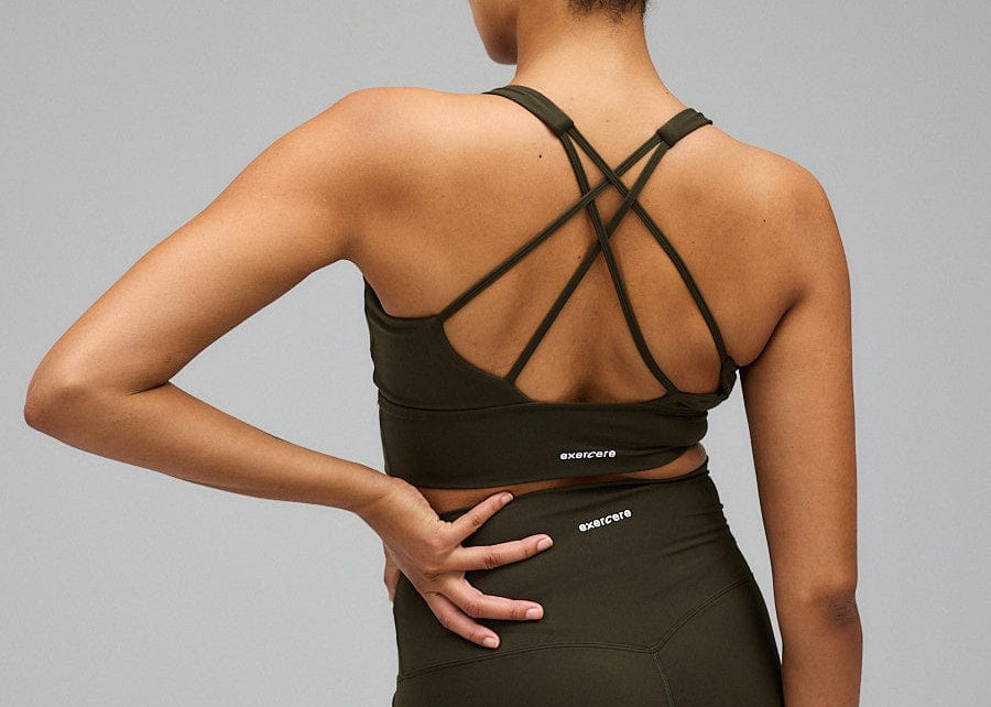 Exercere Sports Bras Neaty Bra - Forrest Green