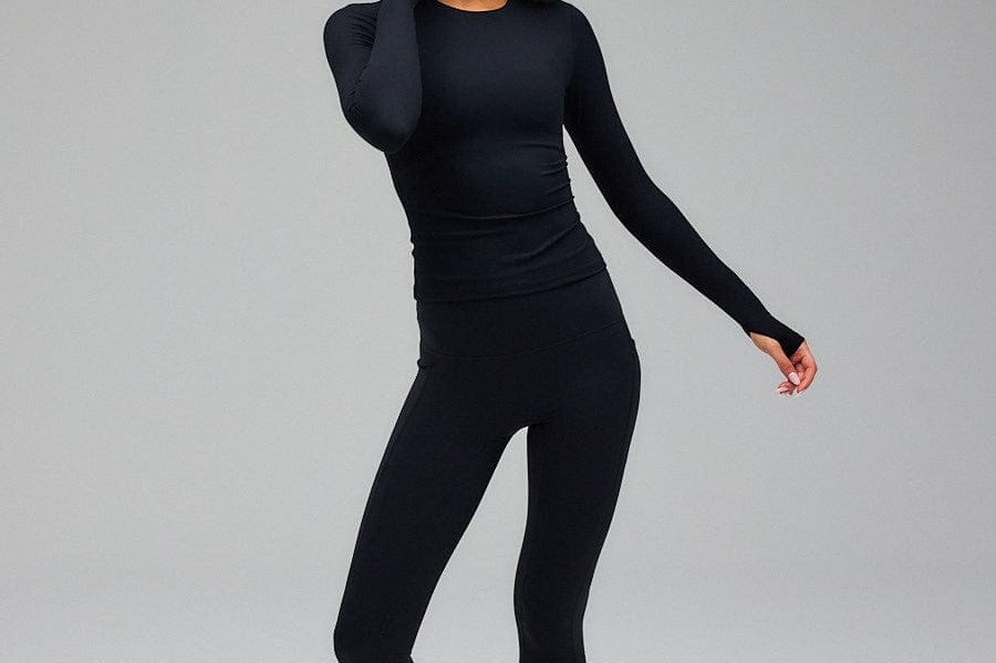 Exercere Tops Neaty Long Sleeve - Black