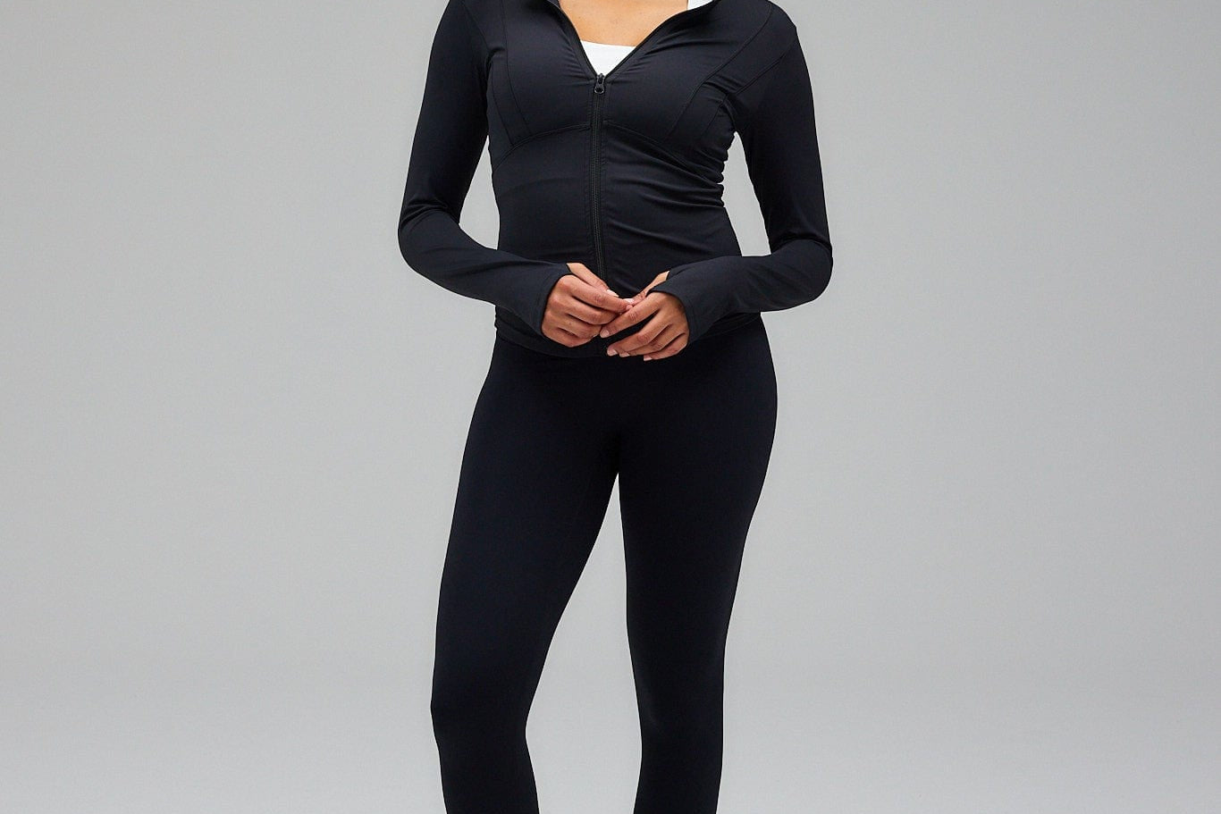Exercere Blouses Hyper Zip Blouse - Black