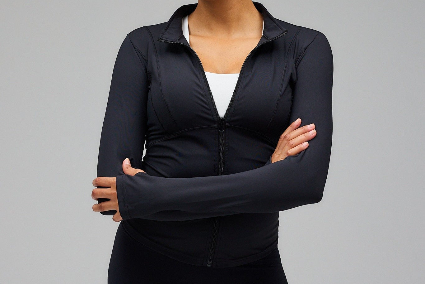 Exercere Blouses Hyper Zip Blouse - Black