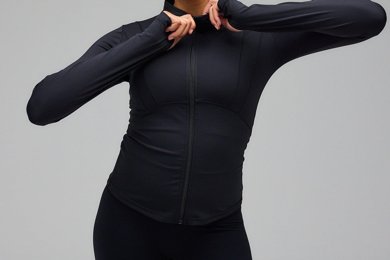 Exercere Blouses Hyper Zip Blouse - Black