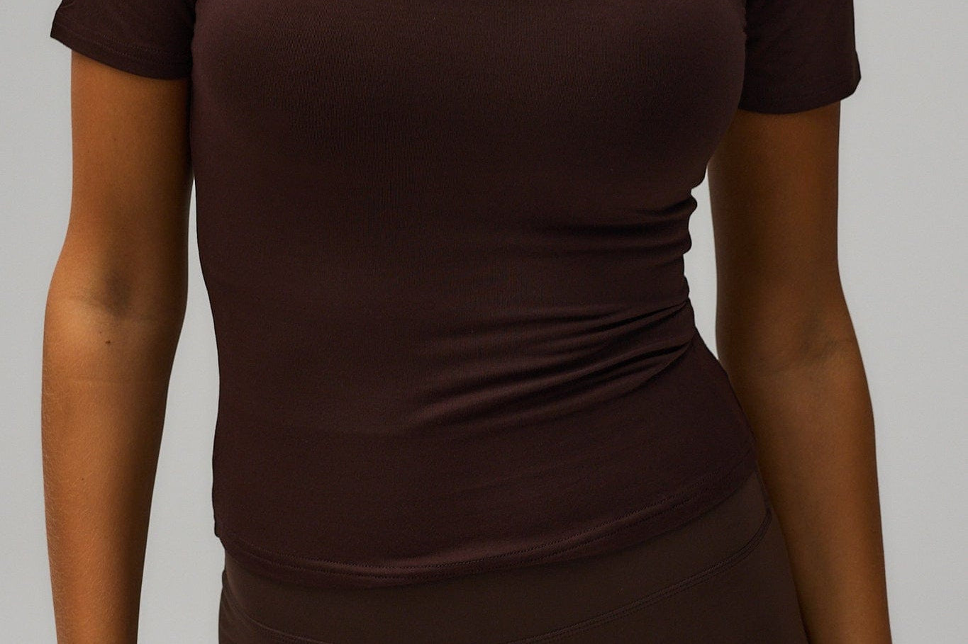Exercere Tops Jersey T-shirt - Coffee