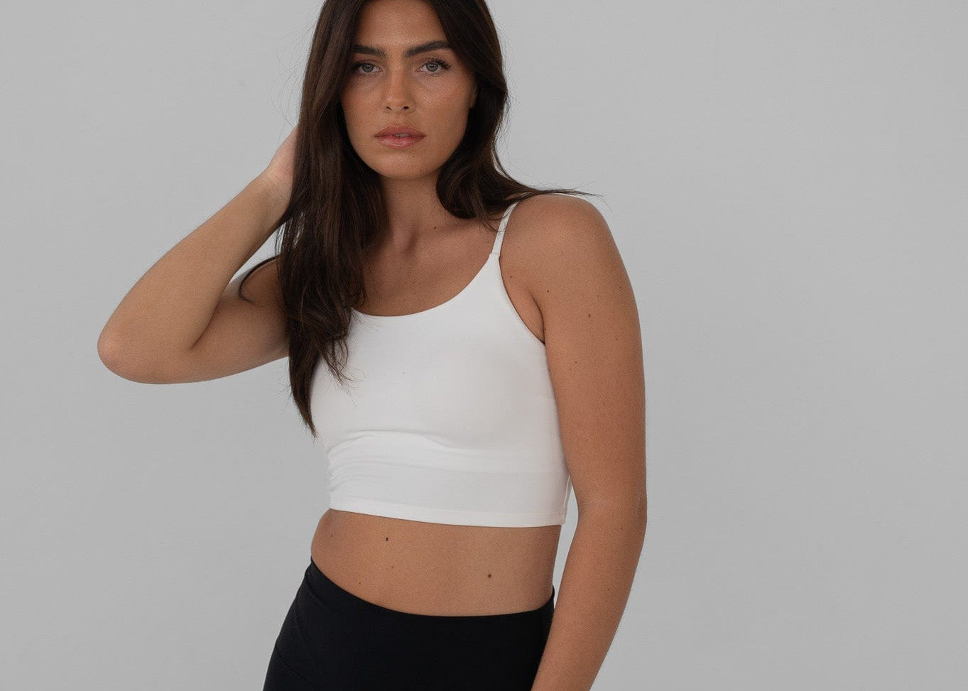 Exercere Tops Neaty Tank Top - White