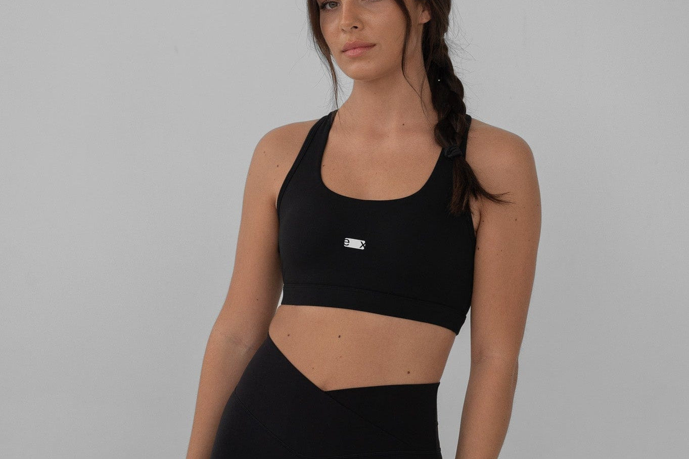 Exercere Sports Bras Racer Bra - Black