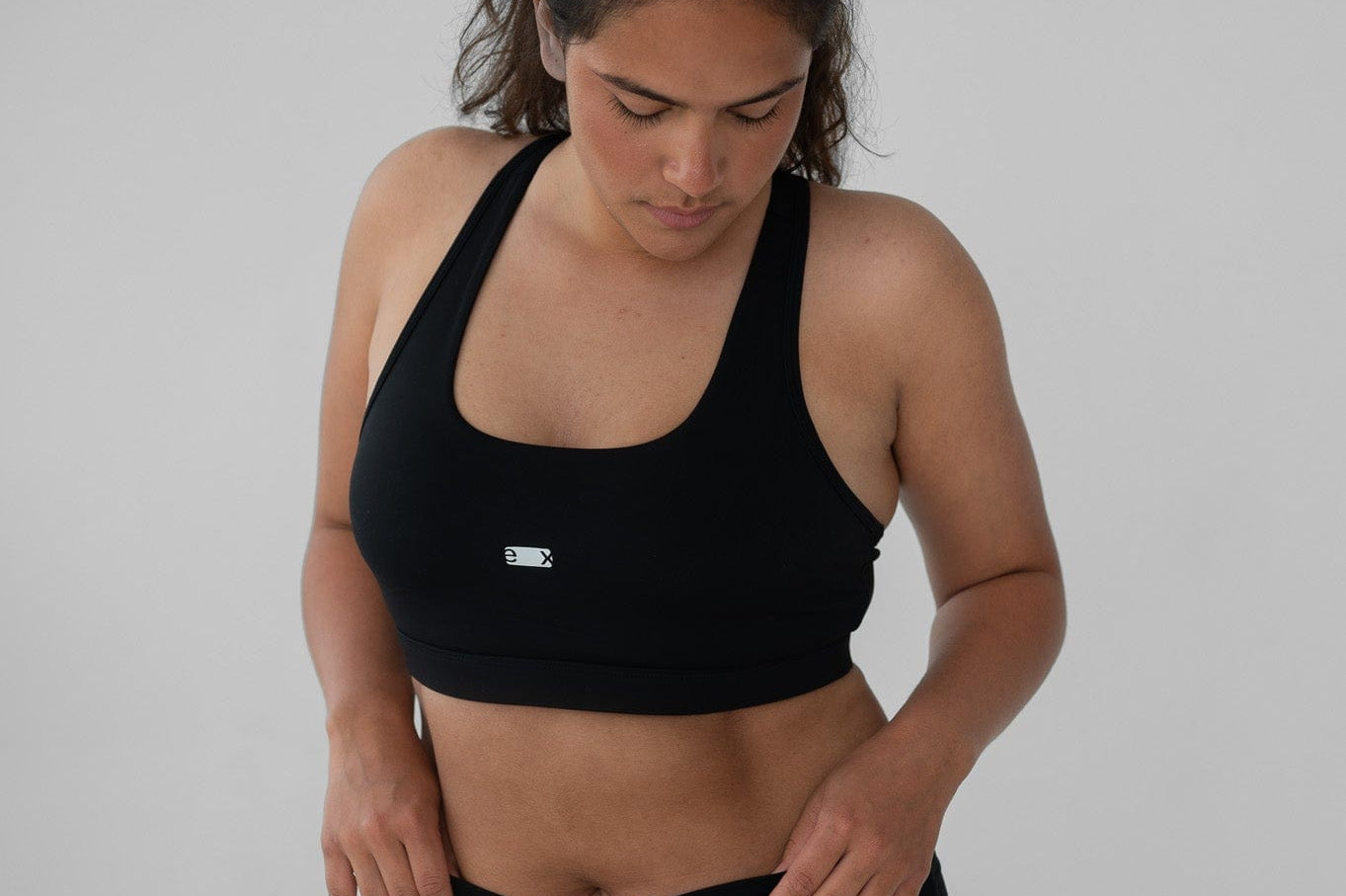 Exercere Sports Bras Racer Bra - Black