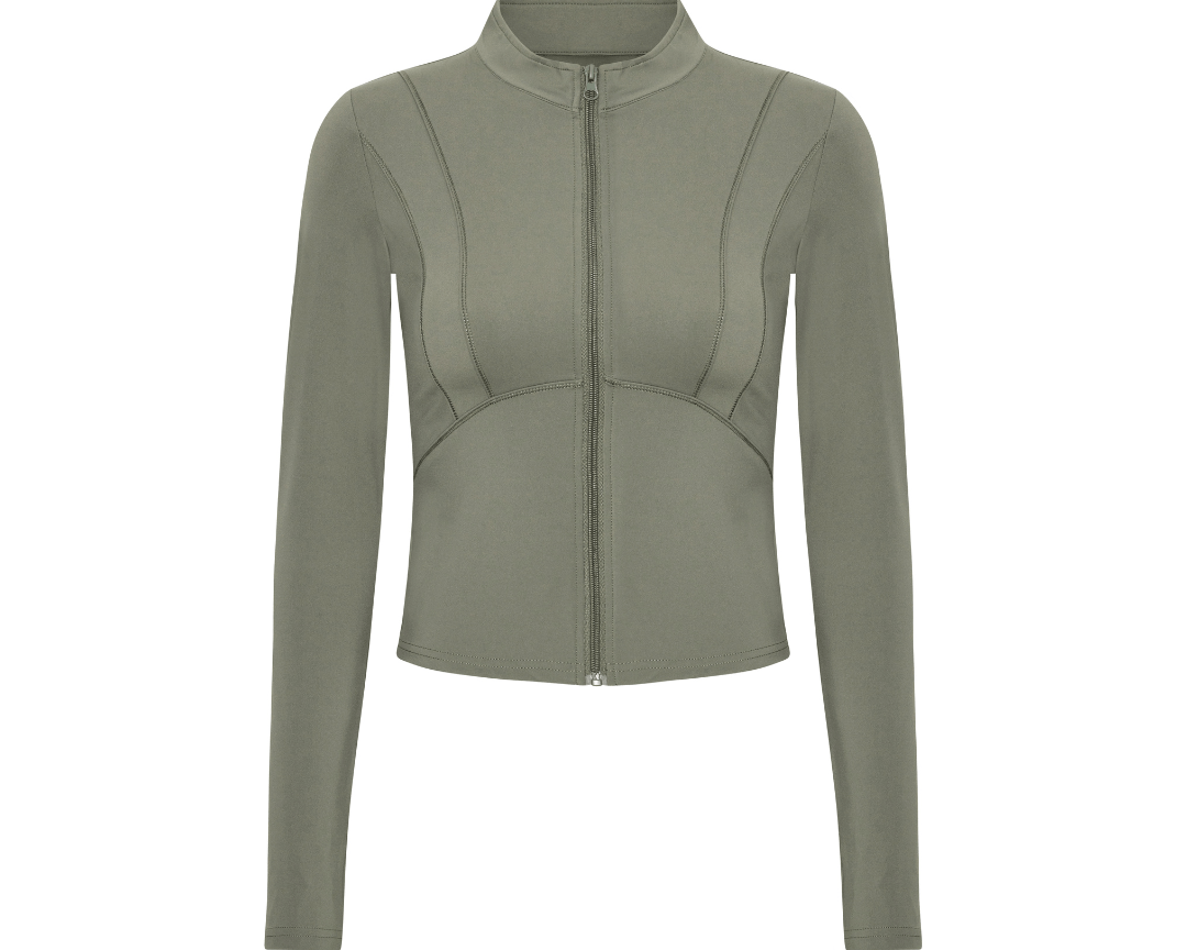 Exercere Blouses Hyper Zip Blouse - Olive Green